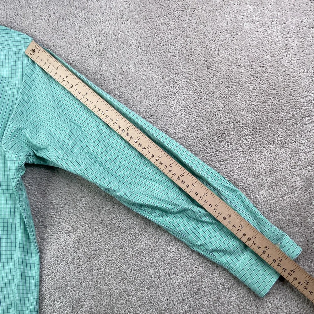 Ralph Lauren Shirt Mens 15.5 32 Green Check Classic Fit Long Sleeve Preppy Ivy